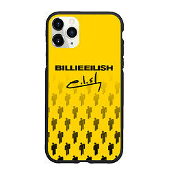 Чехол iPhone 11 Pro матовый Billie Eilish: Yellow Autograph, цвет: 3D-черный