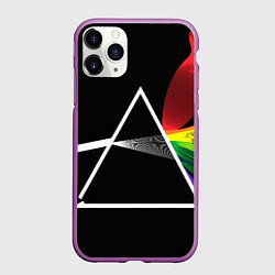 Чехол iPhone 11 Pro матовый PINK FLOYD, цвет: 3D-фиолетовый
