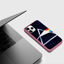 Чехол iPhone 11 Pro матовый PINK FLOYD, цвет: 3D-малиновый — фото 2