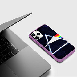 Чехол iPhone 11 Pro матовый PINK FLOYD, цвет: 3D-фиолетовый — фото 2