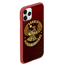 Чехол iPhone 11 Pro матовый ХАБИБ НУРМАГОМЕДОВ, цвет: 3D-красный — фото 2