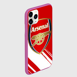 Чехол iPhone 11 Pro матовый Arsenal, цвет: 3D-фиолетовый — фото 2