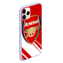 Чехол iPhone 11 Pro матовый Arsenal, цвет: 3D-светло-сиреневый — фото 2