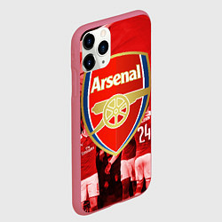 Чехол iPhone 11 Pro матовый Arsenal, цвет: 3D-малиновый — фото 2