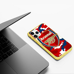 Чехол iPhone 11 Pro матовый Arsenal, цвет: 3D-желтый — фото 2