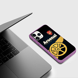 Чехол iPhone 11 Pro матовый Arsenal, цвет: 3D-фиолетовый — фото 2