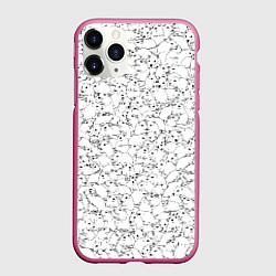 Чехол iPhone 11 Pro матовый Белые мыши