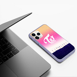 Чехол iPhone 11 Pro матовый TWICE, цвет: 3D-светло-сиреневый — фото 2