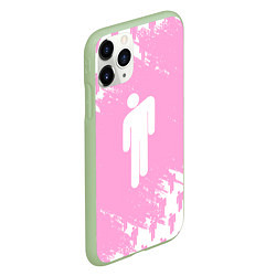 Чехол iPhone 11 Pro матовый Billie Eilish: Pink Style, цвет: 3D-салатовый — фото 2
