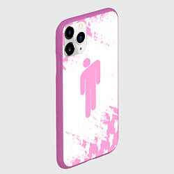 Чехол iPhone 11 Pro матовый Billie Eilish: Pink Style, цвет: 3D-фиолетовый — фото 2