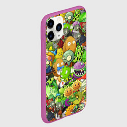 Чехол iPhone 11 Pro матовый PLANTS VS ZOMBIES, цвет: 3D-фиолетовый — фото 2
