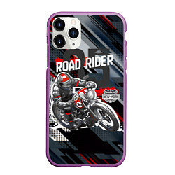 Чехол iPhone 11 Pro матовый Road rider мотоциклист