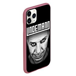 Чехол iPhone 11 Pro матовый LINDEMANN, цвет: 3D-малиновый — фото 2