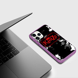 Чехол iPhone 11 Pro матовый Князь Анархия спина, цвет: 3D-фиолетовый — фото 2