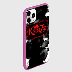 Чехол iPhone 11 Pro матовый Князь Анархия спина, цвет: 3D-фиолетовый — фото 2