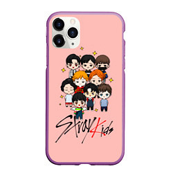 Чехол iPhone 11 Pro матовый Stray Kids