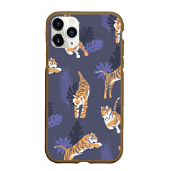 Чехол iPhone 11 Pro матовый Тигриный прайд