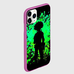 Чехол iPhone 11 Pro матовый Моя геройская академия, цвет: 3D-фиолетовый — фото 2