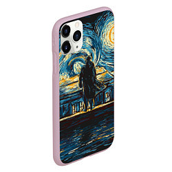 Чехол iPhone 11 Pro матовый Sherlock, цвет: 3D-розовый — фото 2