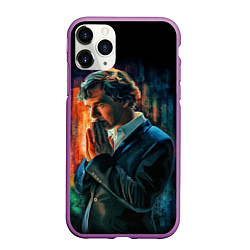 Чехол iPhone 11 Pro матовый Sherlock