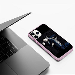 Чехол iPhone 11 Pro матовый Sherlock, цвет: 3D-розовый — фото 2