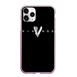 Чехол iPhone 11 Pro матовый Vikings, цвет: 3D-розовый