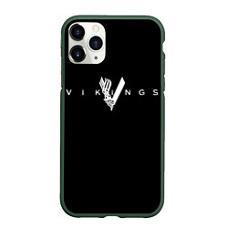 Чехол iPhone 11 Pro матовый Vikings, цвет: 3D-темно-зеленый