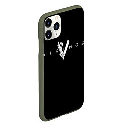 Чехол iPhone 11 Pro матовый Vikings, цвет: 3D-темно-зеленый — фото 2