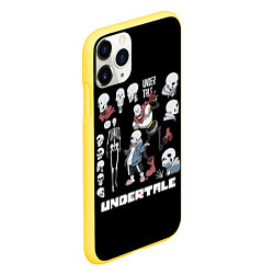 Чехол iPhone 11 Pro матовый UNDERTALE, цвет: 3D-желтый — фото 2