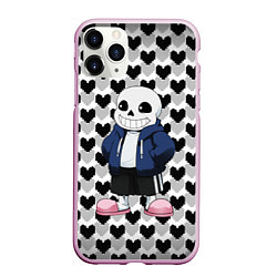 Чехол iPhone 11 Pro матовый UNDERTALE, цвет: 3D-розовый