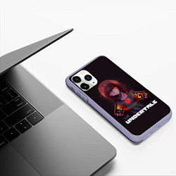 Чехол iPhone 11 Pro матовый Undertale - Чара: mercy, цвет: 3D-светло-сиреневый — фото 2