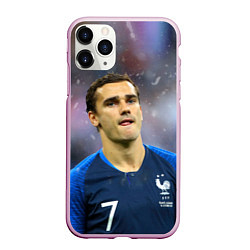 Чехол iPhone 11 Pro матовый Антуан Гризманн, цвет: 3D-розовый