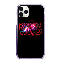 Чехол iPhone 11 Pro матовый Doctor Who, цвет: 3D-светло-сиреневый
