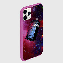 Чехол iPhone 11 Pro матовый Doctor Who, цвет: 3D-фиолетовый — фото 2