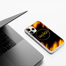 Чехол iPhone 11 Pro матовый DOCTOR WHO, цвет: 3D-белый — фото 2