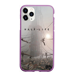 Чехол iPhone 11 Pro матовый HALF-LIFE, цвет: 3D-фиолетовый