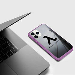 Чехол iPhone 11 Pro матовый Half Life, цвет: 3D-фиолетовый — фото 2