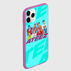 Чехол iPhone 11 Pro матовый Ateez, цвет: 3D-фиолетовый — фото 2