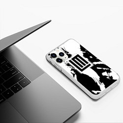 Чехол iPhone 11 Pro матовый Lindemann, цвет: 3D-белый — фото 2