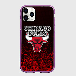 Чехол iPhone 11 Pro матовый CHICAGO BULLS