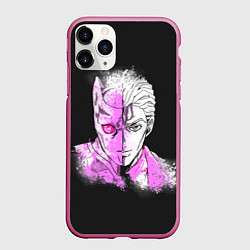 Чехол iPhone 11 Pro матовый JoJo Bizarre Adventure, цвет: 3D-малиновый