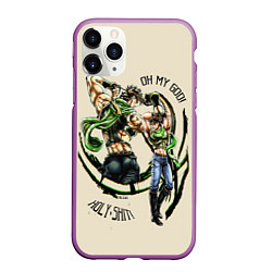 Чехол iPhone 11 Pro матовый JoJo Bizarre Adventure, цвет: 3D-фиолетовый