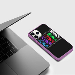 Чехол iPhone 11 Pro матовый JoJo Bizarre Adventure, цвет: 3D-фиолетовый — фото 2
