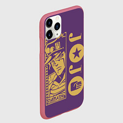 Чехол iPhone 11 Pro матовый JoJo Bizarre Adventure, цвет: 3D-малиновый — фото 2