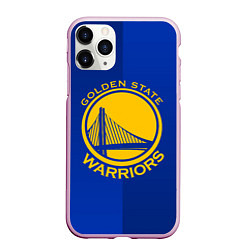 Чехол iPhone 11 Pro матовый GOLDEN STATE WARRIORS, цвет: 3D-розовый