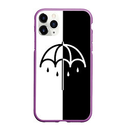 Чехол iPhone 11 Pro матовый BRING ME THE HORIZON, цвет: 3D-фиолетовый
