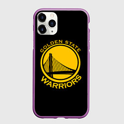 Чехол iPhone 11 Pro матовый GOLDEN STATE WARRIORS, цвет: 3D-фиолетовый
