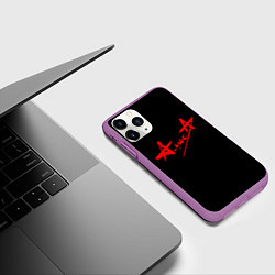 Чехол iPhone 11 Pro матовый АлисА, цвет: 3D-фиолетовый — фото 2