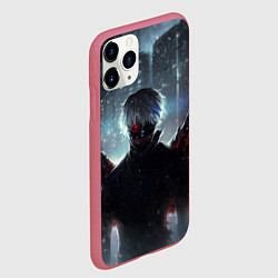 Чехол iPhone 11 Pro матовый Токийский Гуль, цвет: 3D-малиновый — фото 2