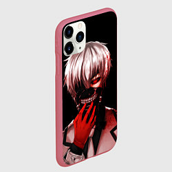 Чехол iPhone 11 Pro матовый Токийский Гуль, цвет: 3D-малиновый — фото 2
